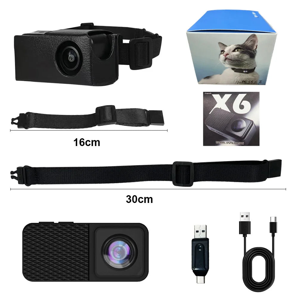 HD 1080P Pet Collar Camera