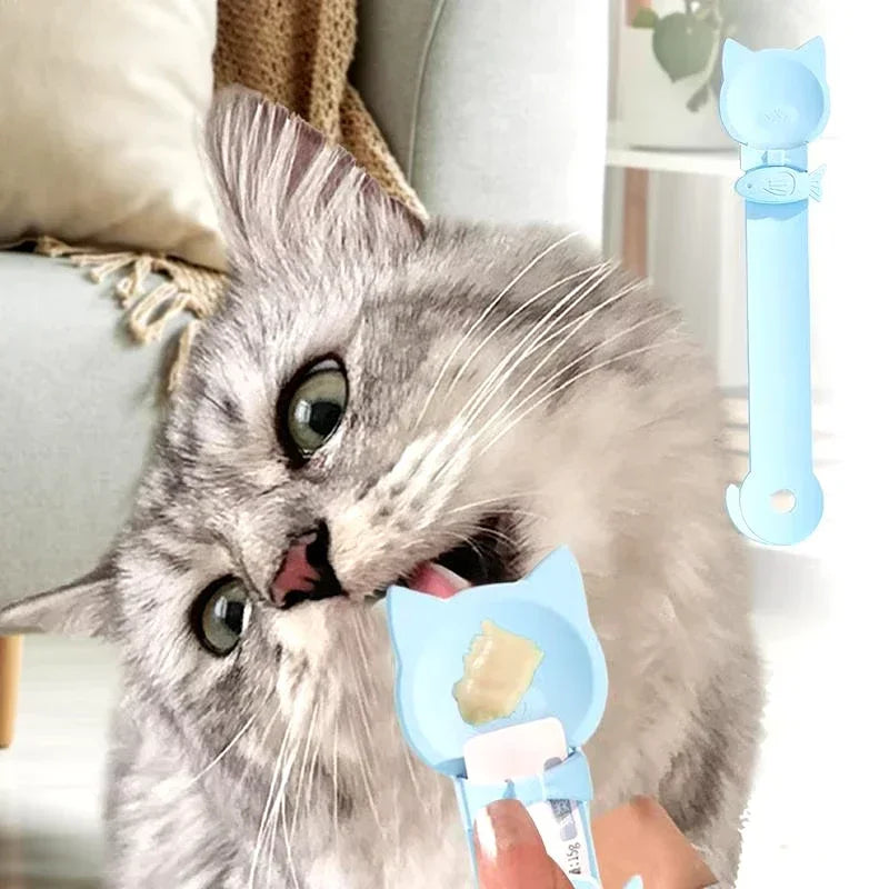 Anti-Spill Cat Treat Spoon