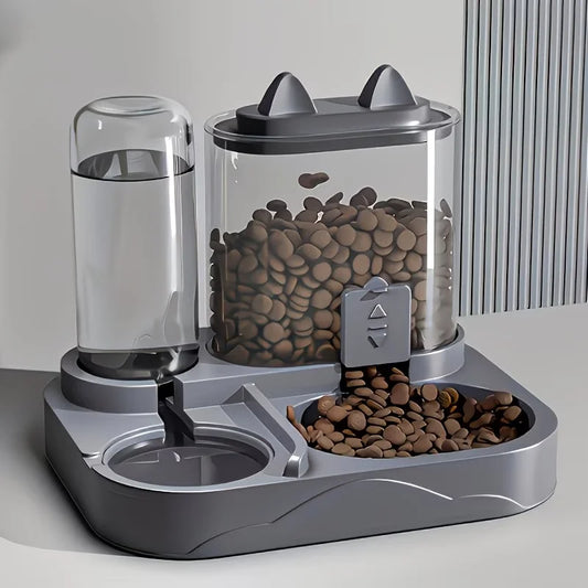 2-in-1 Automatic Pet Feeder & Water Dispenser